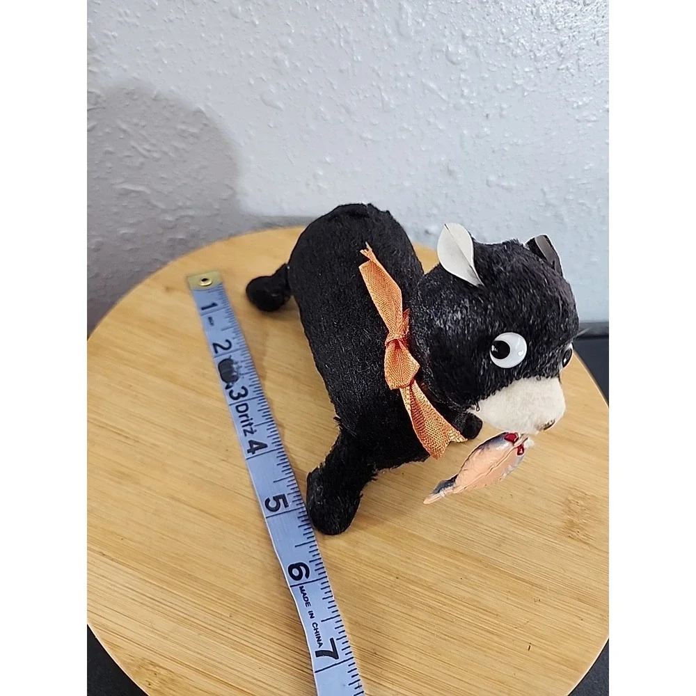 Vtg  Nomura Walkin Hungry Cub Bear With Fish In His Mouth RareWind-up Toy  Japan